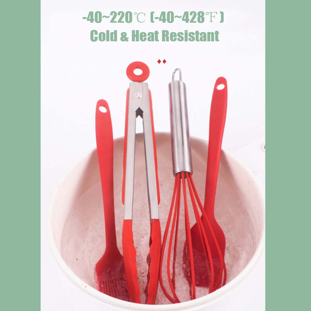 4 PCS Silicone Cookware Set Nonstick Heat Resistant Kitchen Cooking Baking Tools Kit Utensils For Cooking Kitchen Accessory