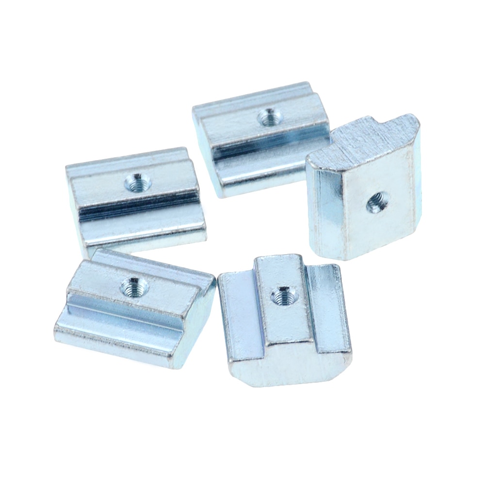 T Schiebe murmeln Block Platz Muttern Zink Beschichtete Platte Aluminium Für EU Standard 4040 Aluminium Profil Slot für Kossel DIY CNC