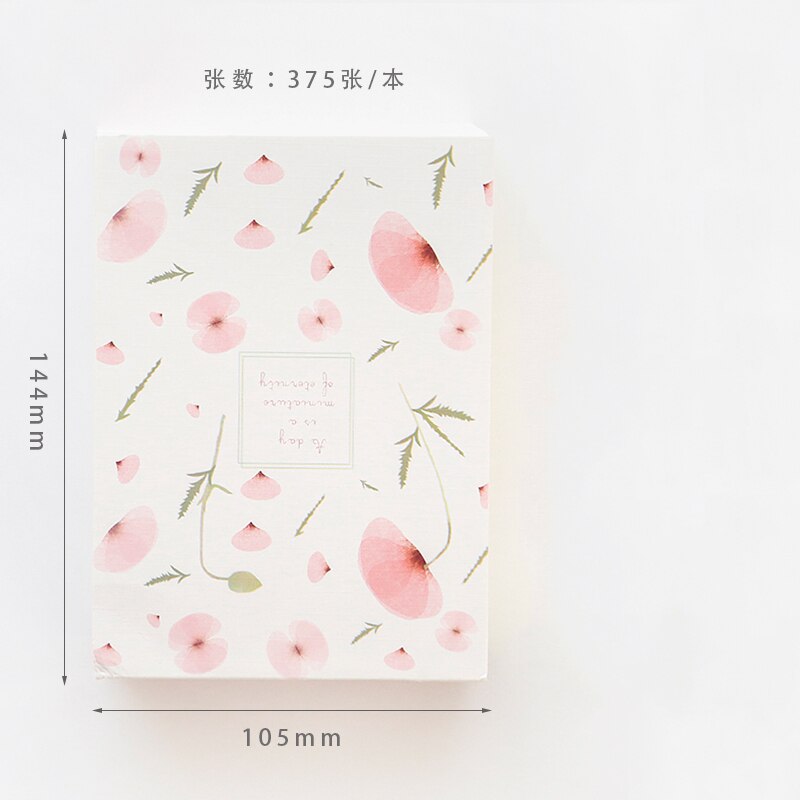 Cute Note Paper Office Accessories Kawaii Notebook Thicken Tearable Notepad Post-it Note Sketchbook School Girl Notepad: 4