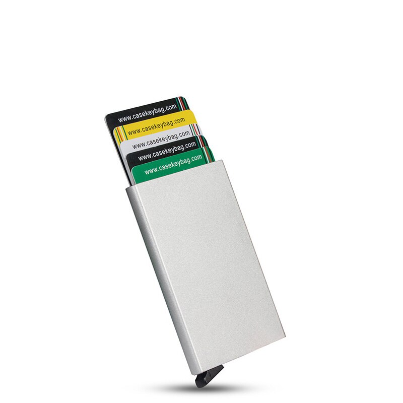 Slim Anti Protect Credit Card Holder Women Rfid Wallet Aluminum Case Porte Carte Men Travel ID Cardholder