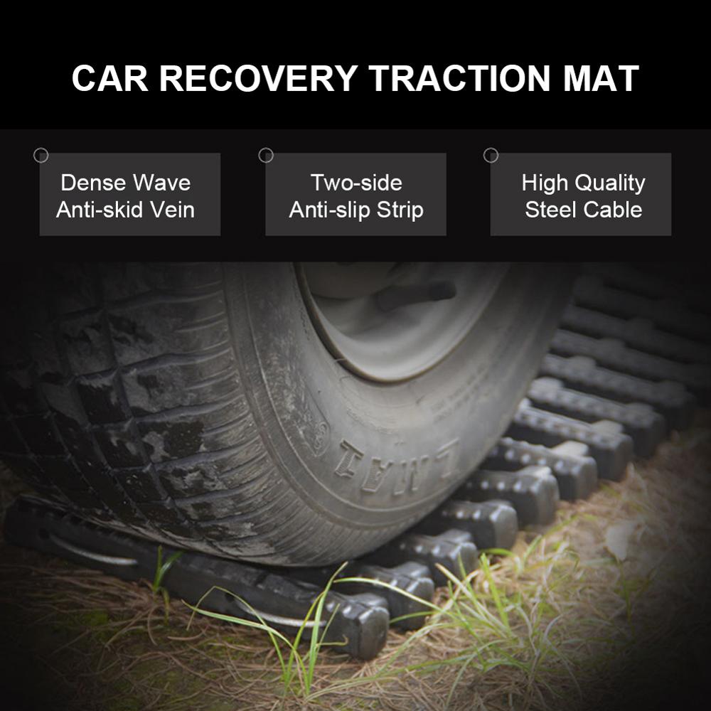 Universal Car Grip Tracks Traction Mat Recovery Traction Mat Portable Emergency Track Tire Ladder For Ice Snow Sand Off-Road