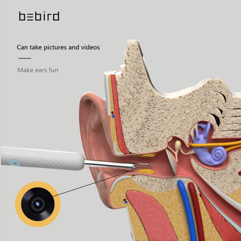 Bebird R1 visual ear pick wireless wifi smart waterproof ear pick ear cleaning endoscope earpick ear care earwax removal tool