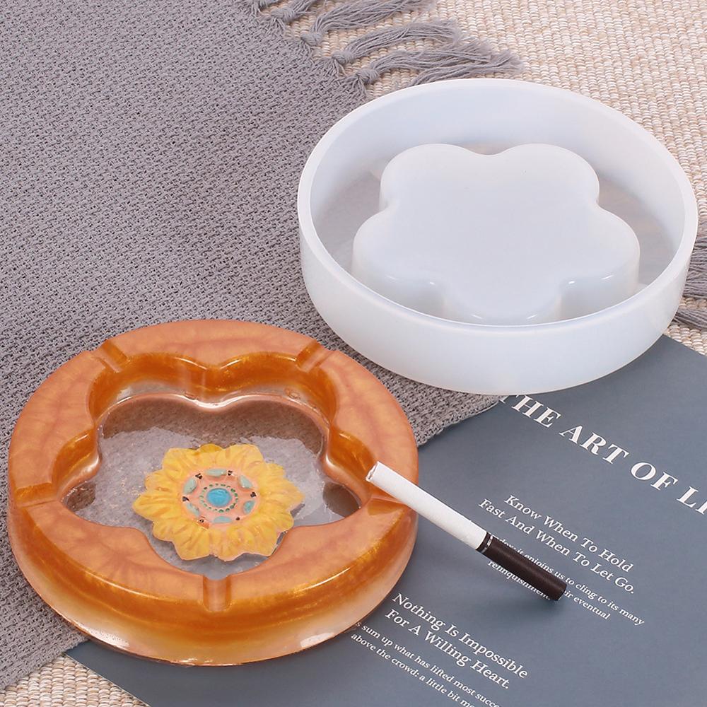 Hartvormige asbak siliconen mal diy kristal epoxy uv hars mal kunstbenodigdheden