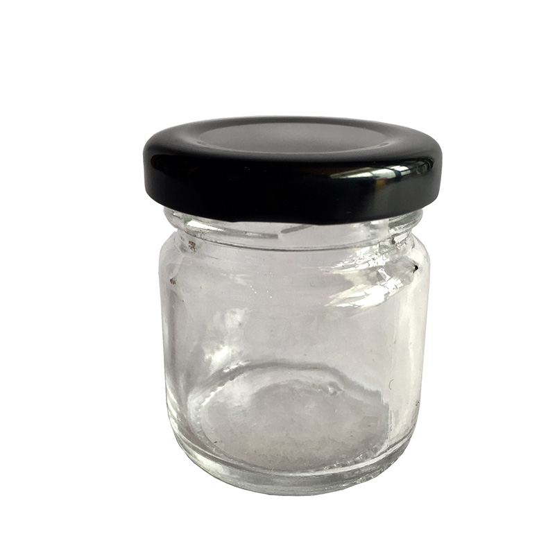 NEUE! 1,5 UNZEN 42ml Glas Runde Mini Gläser mit Gold/Silber/Schwarz deckel, Verwenden für Marmelade, honig, Süßigkeiten, Hochzeit Gefälligkeiten, Gewürz, Pack von 24Stck