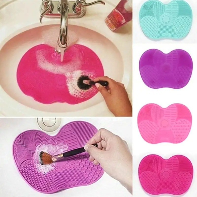 Silikon Pinsel Reiniger Kosmetik Make-Up Waschen Pinsel Gel Reinigung Matte Foundation Make-Up Pinsel Reiniger Pad Scrubbe Board