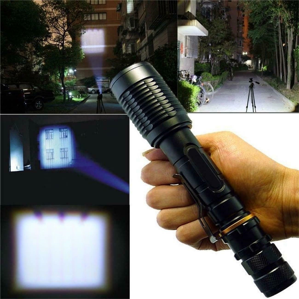 Superheldere Led Zaklamp Telescopische Zoomlamp Buiten Waterdicht Werklicht Noodlamp Camping Wandellamp Batterij Power