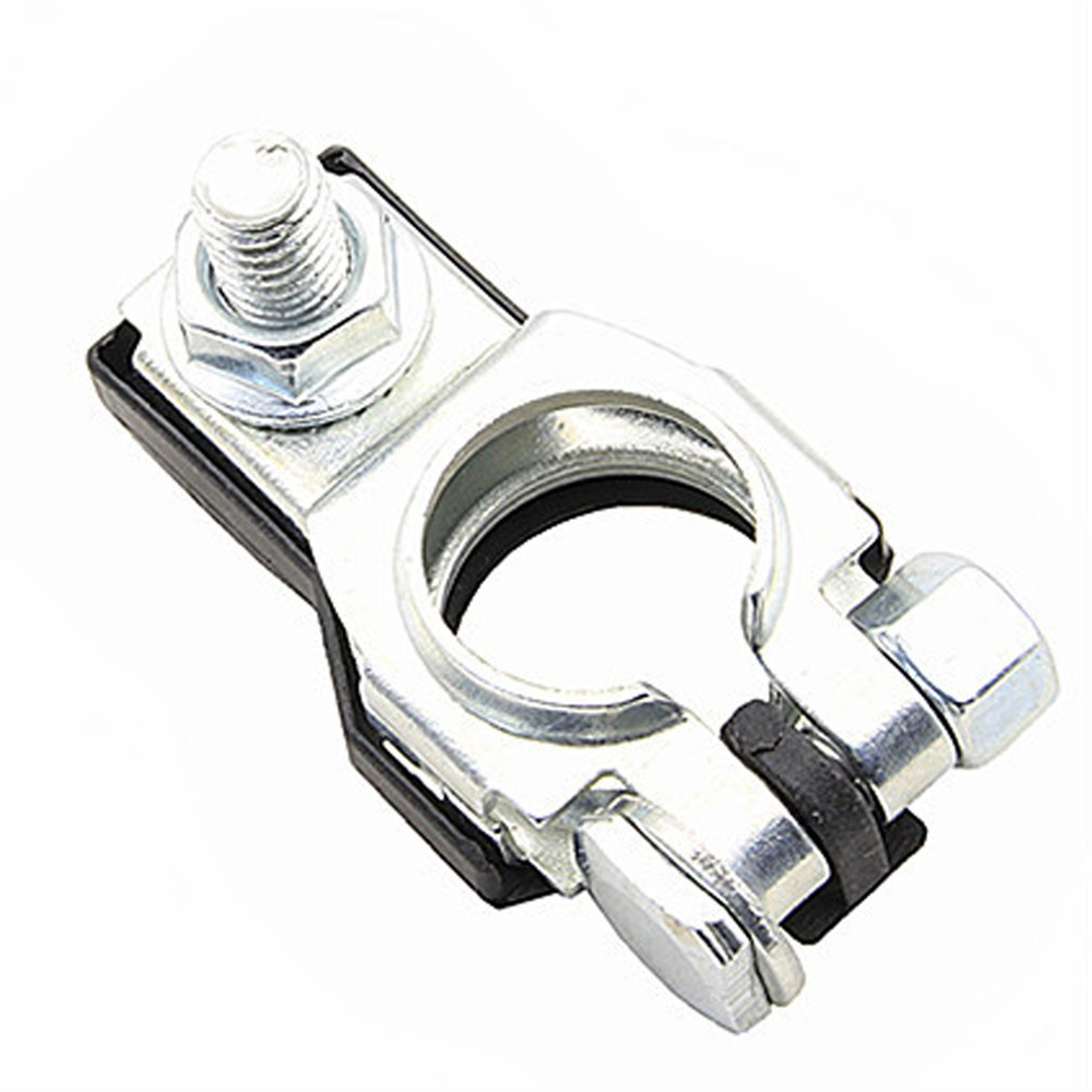 Conector de Clip de abrazadera de Terminal de batería automotriz, 2 uds., para coche, caravana, barco, Clip de cobre, tornillo, piezas de automóvil, accesorios para vehículos