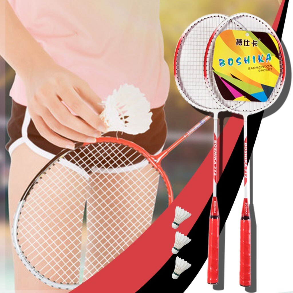 Beginner Players Badminton Racket Outdoor sports Player Badminton Racquets Set Double Rackets Badminton Racket With Bag