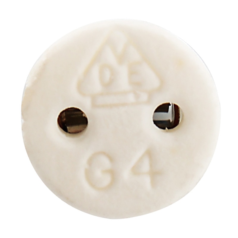 5 stks/partij G4 Socket Led Crystal Kroonluchter halogeenlamp Holder Basis Keramische Hoofd Draad 18 CM Connector