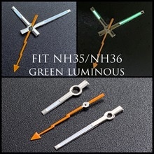Horloge Accessoris Heren Horloge Handen Onderdelen Geschikt Fit NH35/NH36 Beweging Groene Lichtgevende A6