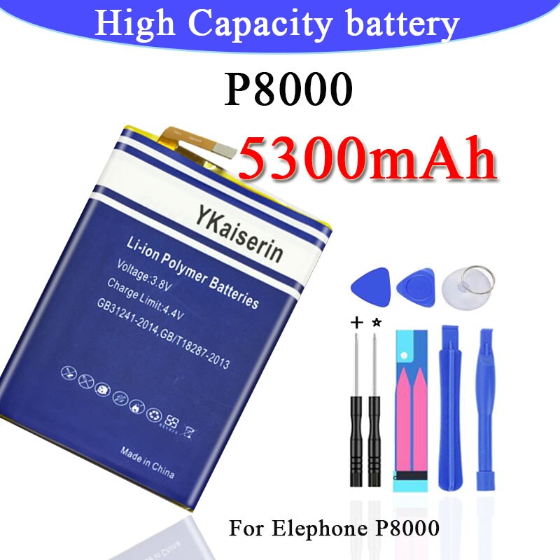 YKaserin 5300mAh Battery for Elephone P8000 - Replacement Phone Battery Pack
