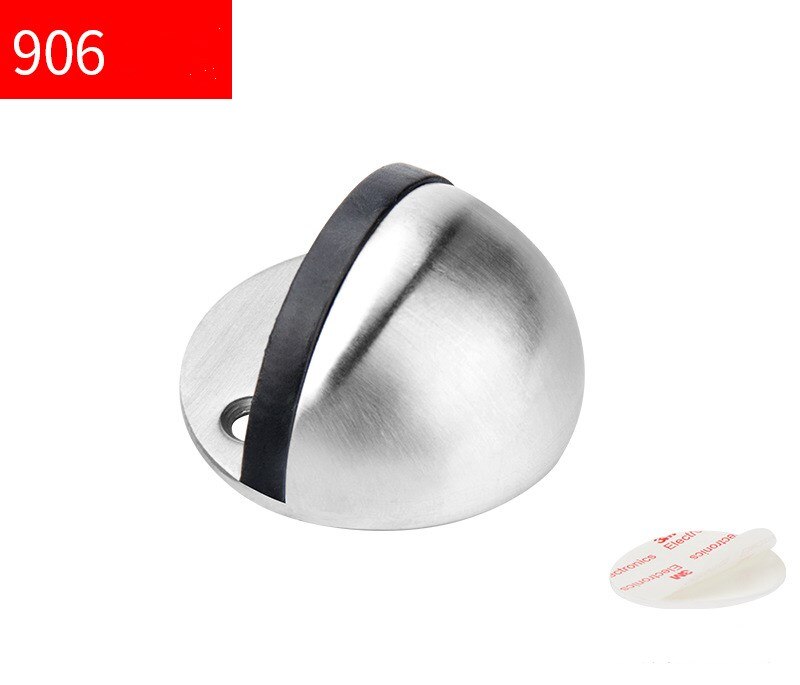 Door buffer, magnetic door buffer, stainless steel bracket, noise free floor door buffer, door protection function: White