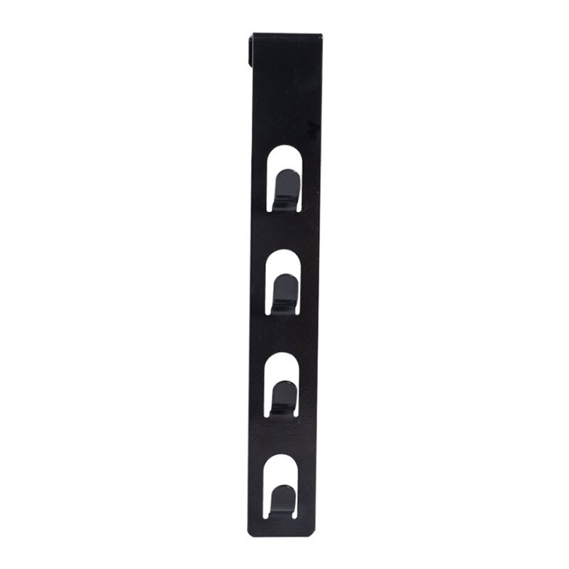 Stainless Steel Kitchen Utensil Rail Wall Hanging Rack Holder Hooks & Fittings: black