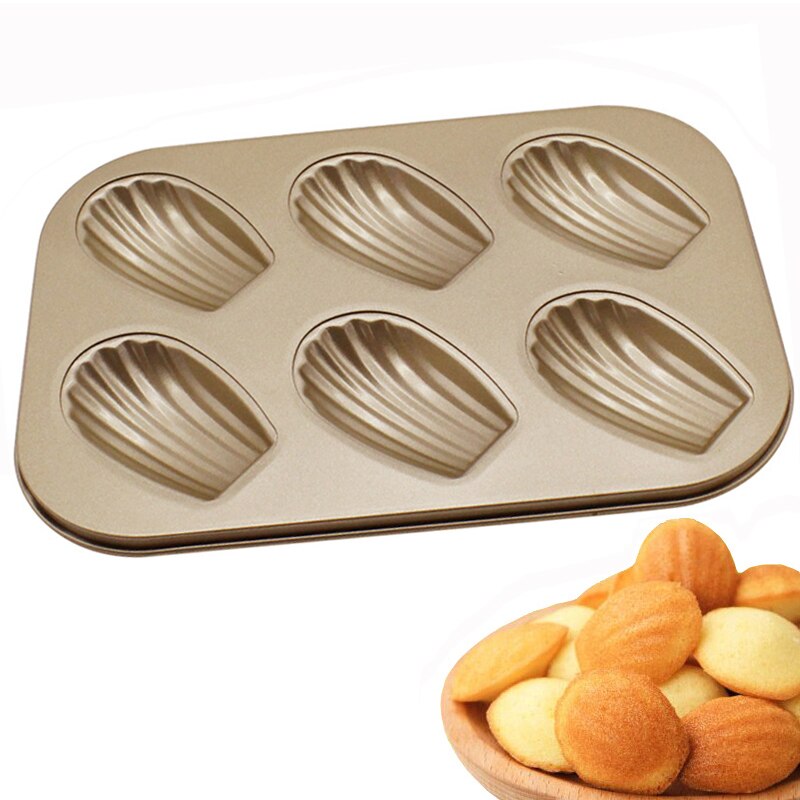 6 koppar madeleine kakform nonstick bakformar skalformade madeleine formar bakformar kök bakgods kakform