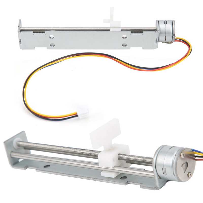guia linear linear rails and bearings Stepper Motor Linear Stroke with Slider 80mm 2-Phase 4 Wire DIY Small