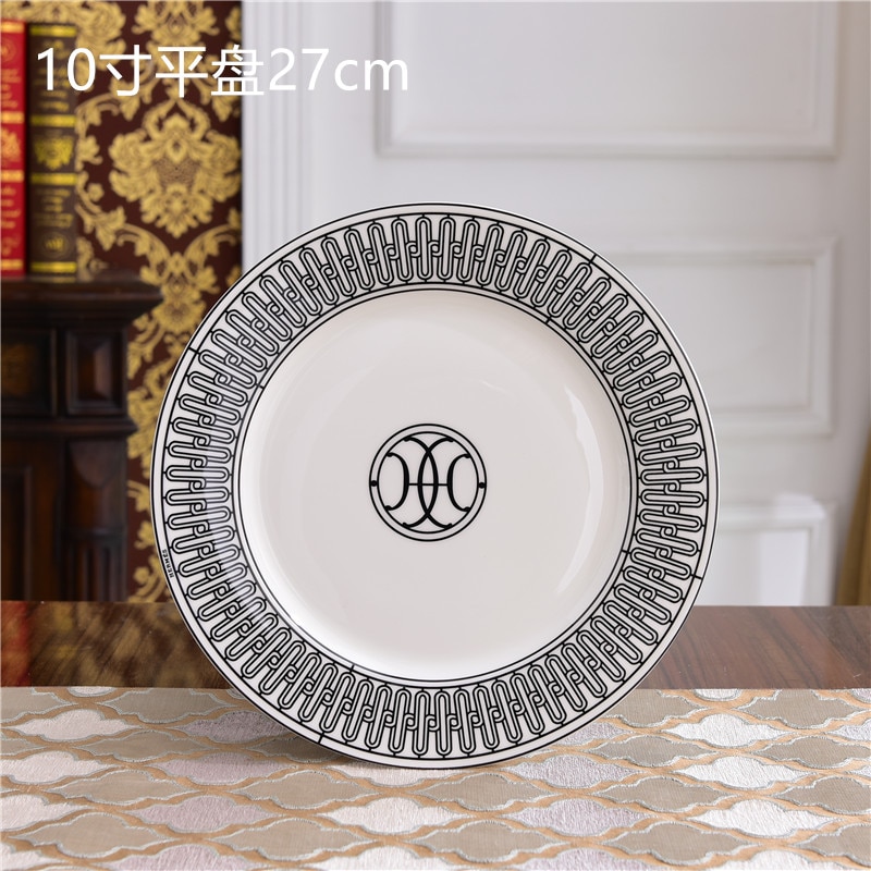 fancy servise sett vestlig h deco serie biff tallerken fett husholdning matbit tørket frukt kakefat luksus bestikk sett