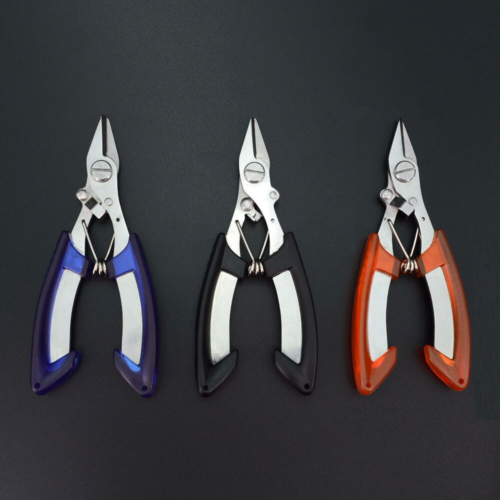 3 kleuren Vissen Tang Tackle Tool Rvs Sterke Vissen Schaar en Gratis Knoop Tool met Zak Vissen Accessoires