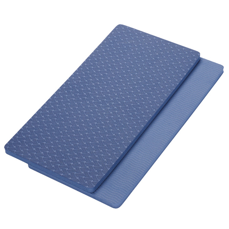2 -teiliges set yoga-kniepolster, plank-kissen, fitness-pad, bodybuilding-kissen, ellbogenpolster, trainingsmatte für sport und pilates: Blau