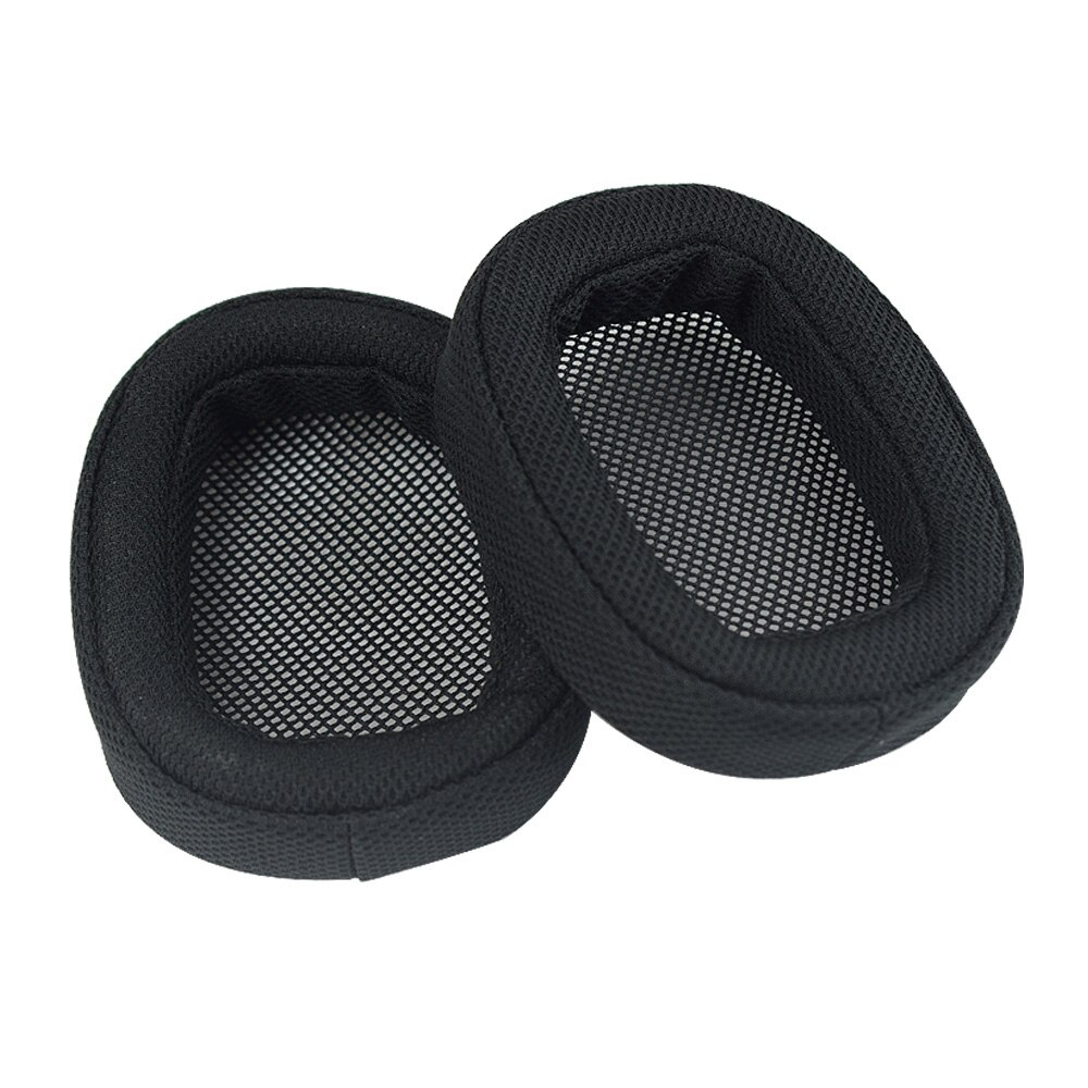 1 Paar Earpad Over-Ear Oorkussens Cup Foam Kussens Oortelefoon Cover voor Logitech G433 G pro game Hoofdtelefoon: Black gridding