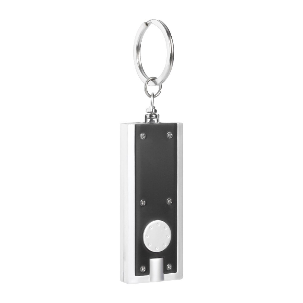 1pc mini lommelygte lampe åben dør lys camping led tetris nøglering bærbare udendørs elementer til camping: Sort