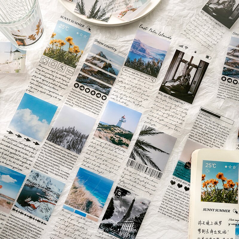 18 Stks/partij Inspiratie Dimensie Serie Briefpapier Sticker Creatieve Decoratie Diy Gedeeld Outfit Tape Huisdier Sticker