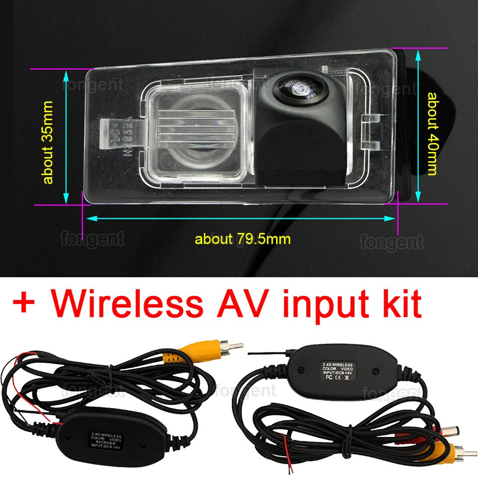 Para Kia Ceed SW. , , , , , , vista trasera de coche vehículo inversa inalámbrica cámara de aparcamiento de vehículos Accesorios: fish eye wireless