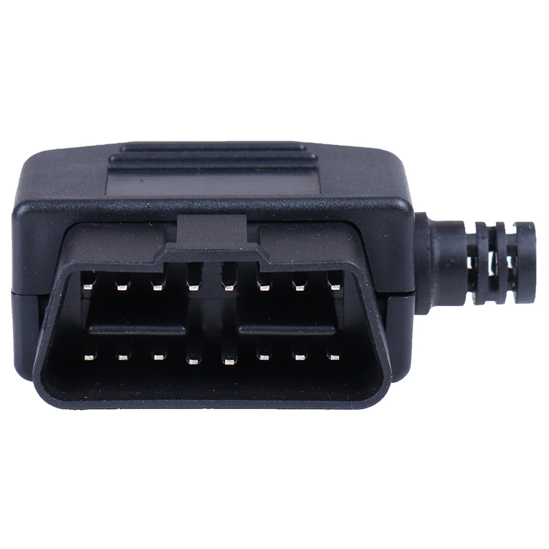 1set OBD II Type 16 Pin Male Auto Car Connector Cable Wire Sockets Connector Plug with Shell and Screw