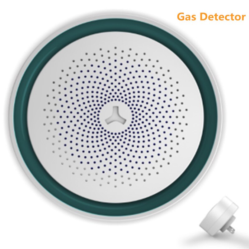 Sistema de alarma de intrusión, ALARMA DE SEGURIDAD PARA EL HOGAR inalámbrico con WiFi, GSM, aplicación inteligente, compatible con Alexa, Google Home, Control por voz: Gas detector
