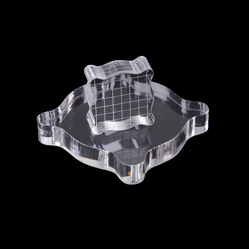 1pc Clear Acrylic Stamping Tools for Scrapbooking DIY Crafts Stamps Making Block Handle Stamping Photo Album Decor