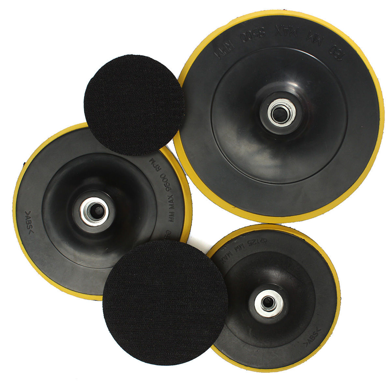 M14 M10 Polishing Pad Buffing Plate Disc Adhesive Backed Hooks 75mm~180mm for Car