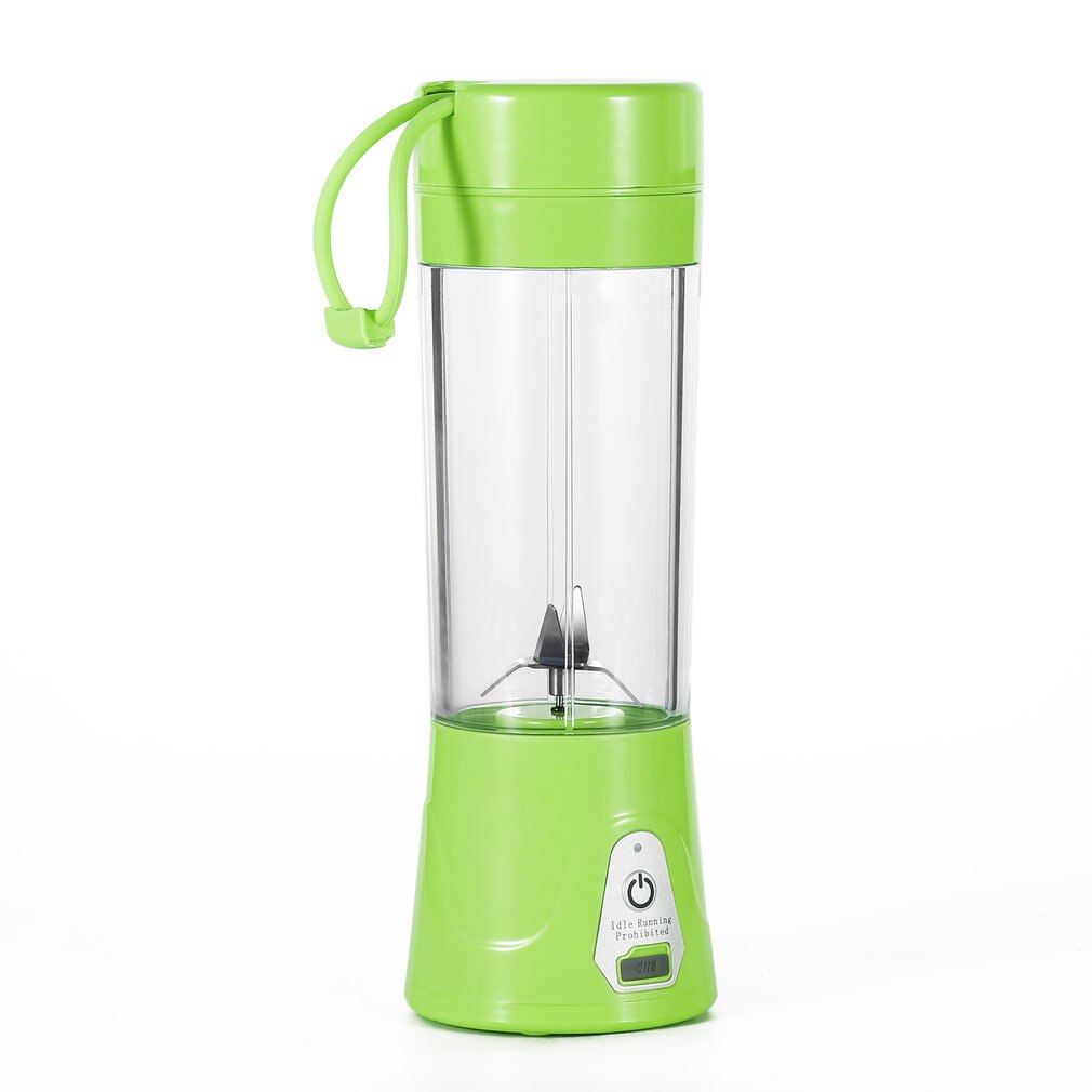 Portable Juicer Cup Eco-Friendly Juice Extractor USB Rechargeable Smart Healthy 380ml Juice Cup with 2000mAh Power: Green