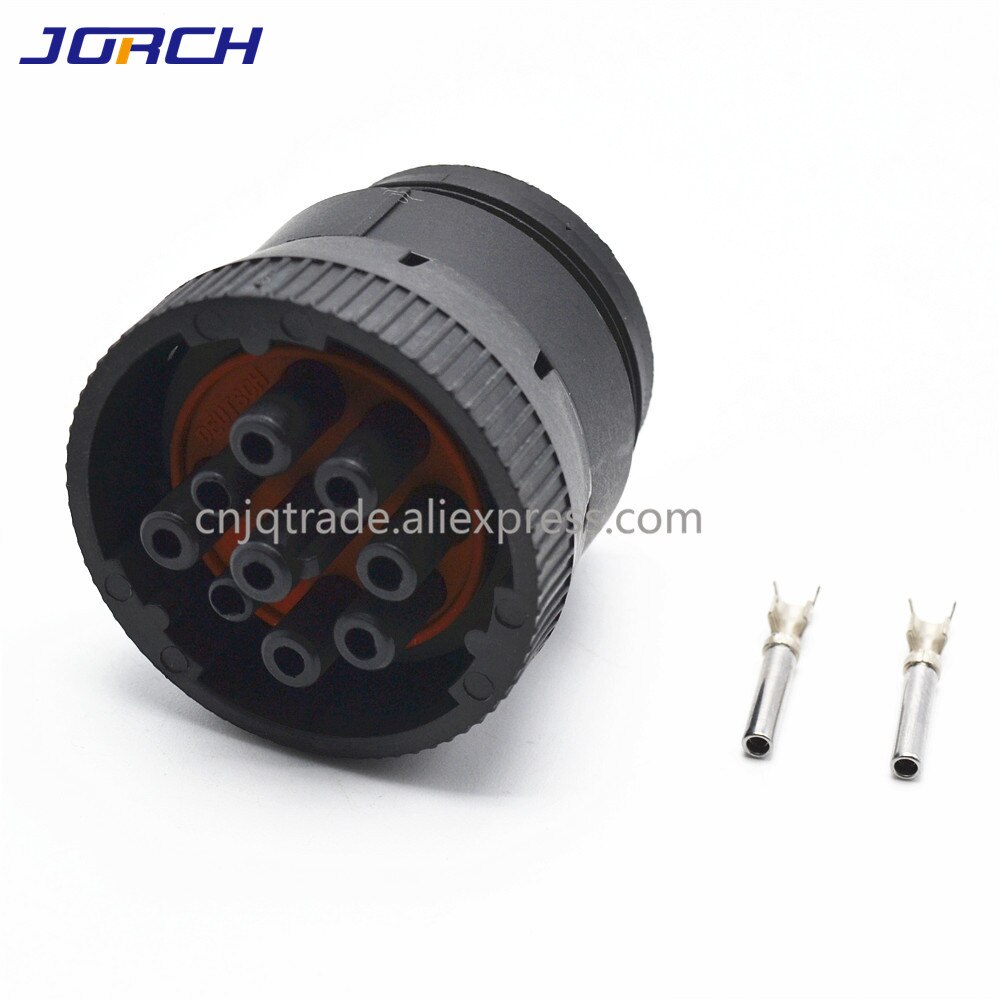 thumbnail image 2 of XSHD Deutsch 9-Pin Green To 6-Pin Gray Adapter Cable – HD16-9-1939S-P080 For ELD, J1708, Garmin 2 of 6