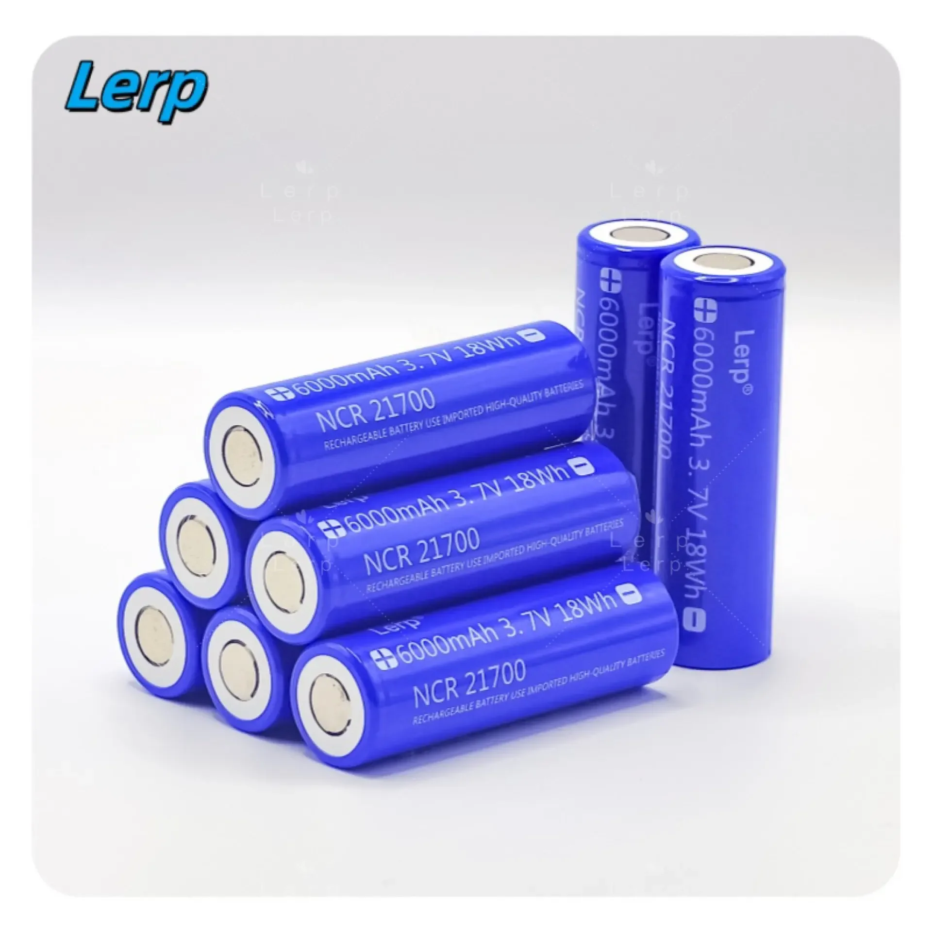 21700 3.7v 6000mAh li-ion battery cell 5C 20A high rate 21700 for diy pack power EV AGV RV robot wholesa lerp15: SKY BLUE