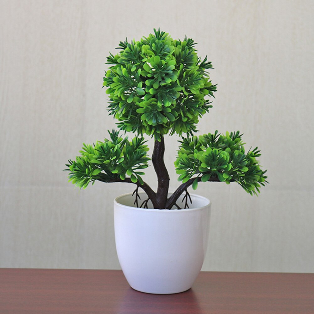 Mini Topiary Outdoor Indoor Party Artificial Plant Mini Decorat... – Grandado