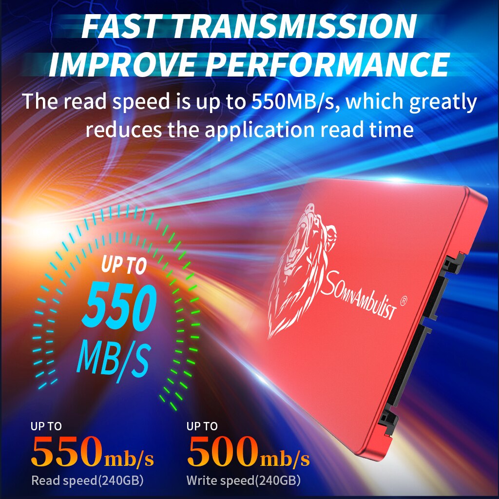 Disque dur SSD, 120 pouces, capacité de 60 go, 240 go, 2.5 go, 960 go, 240 go, 480 go, 960 go, 960 go, 2 to,