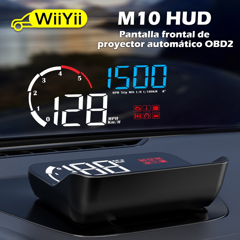 Display HUD Per Auto Con Proiezione Su Parabrezza, Velocità E Dati GPS, Schermo Regolabile, Plug-and-Play Per Guida Sicura