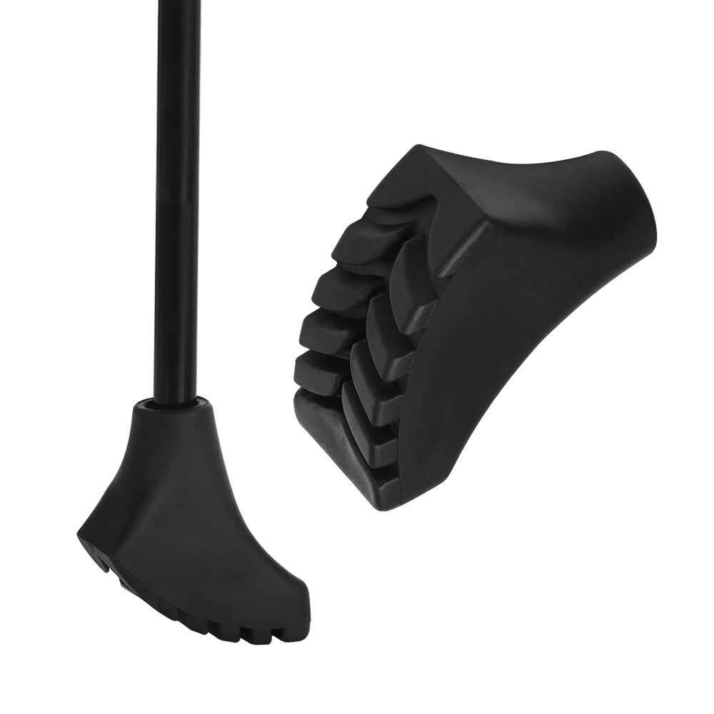 1PC Durable Black Rubber Trekking Poles Protectors Adjustable Telescopic Walking Stick Head Pole Replacement Hiking Accessories