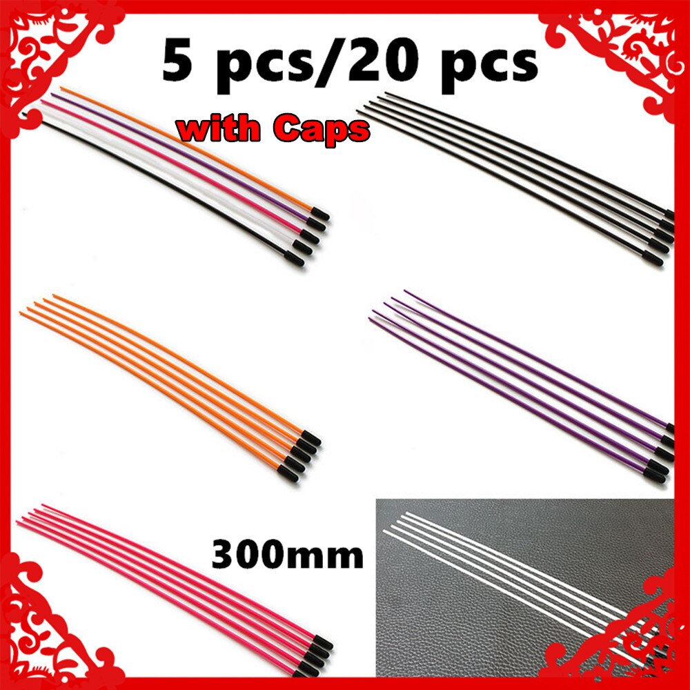 Tube récepteur d&#39;antenne en plastique, 300mm, avec capuchon pour récepteurs 2.4ghz, pièces de bateau pour voiture 1/5 1/8 1/10 RC, 5/20 pièces