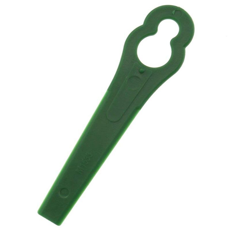 100 Plastic Lawnmower Strimmer Trimmer Blade Green For Bosch ART23 Accutrim