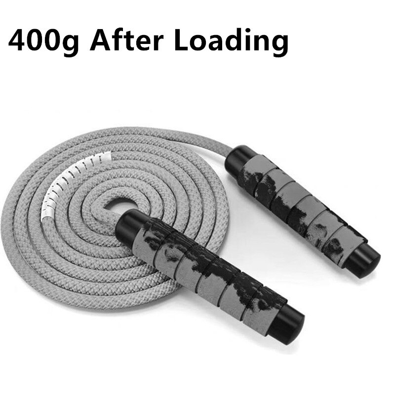 Gewogen springtouw 0,5 kg, zwaar springtouw, 3 meter, verstelbare