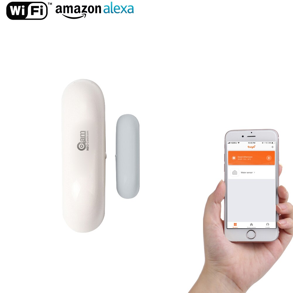 NEO NAS-DS01W WiFi Smart Door Sensor/Window Sensor Home Automation Alarm System Motion Alarm,No Expensive Hub Required