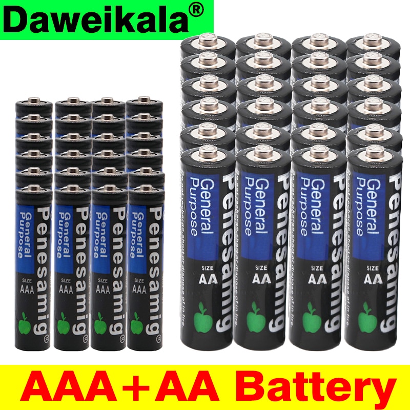 8~60 pcs 1.5V AAA Battery 3a Alkaline Zinc Carbon LR03 SUM4 and 1.5v aa battery 2a Alkaline Dry Battery