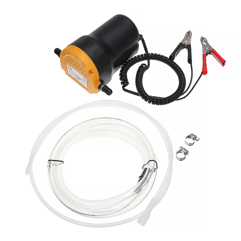 Universal 12/24V 60W Oil Crude Oil Fluid Sump Extractor Scavenge Exchange Transfer Pump Suction Transfer Pump + Tubes