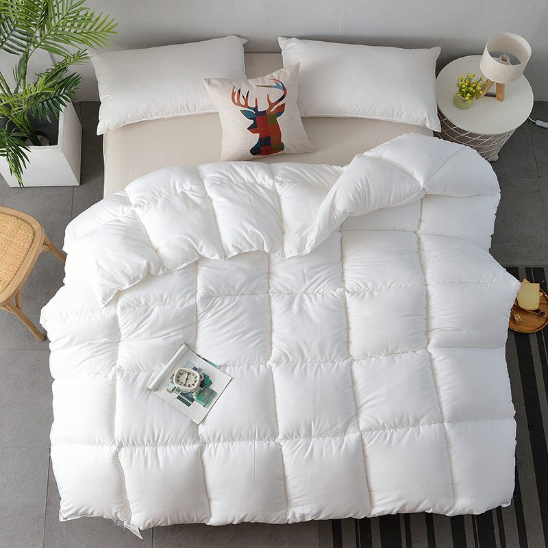 Effen Kleur Frosted Springautumn Quilthotel Winter Quilt Hotel Dunne Quilt Warm Veer Fluwelen Quilt Kern Student Slaapzaal Quilt