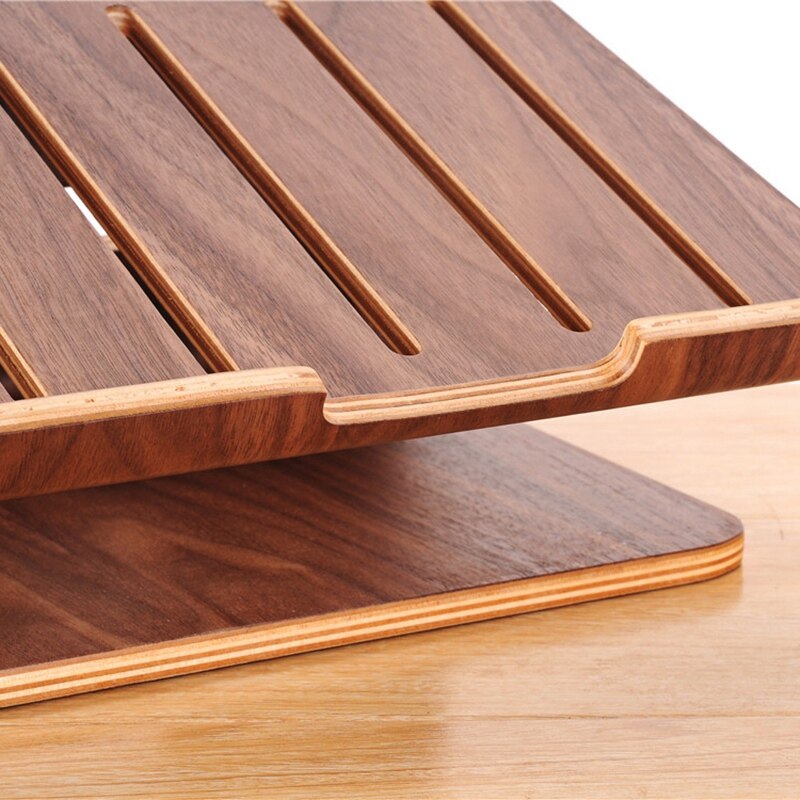 Soporte de madera refrigerante para ordenador portátil, soporte de radiador para Apple Macbook Hp, Notebook