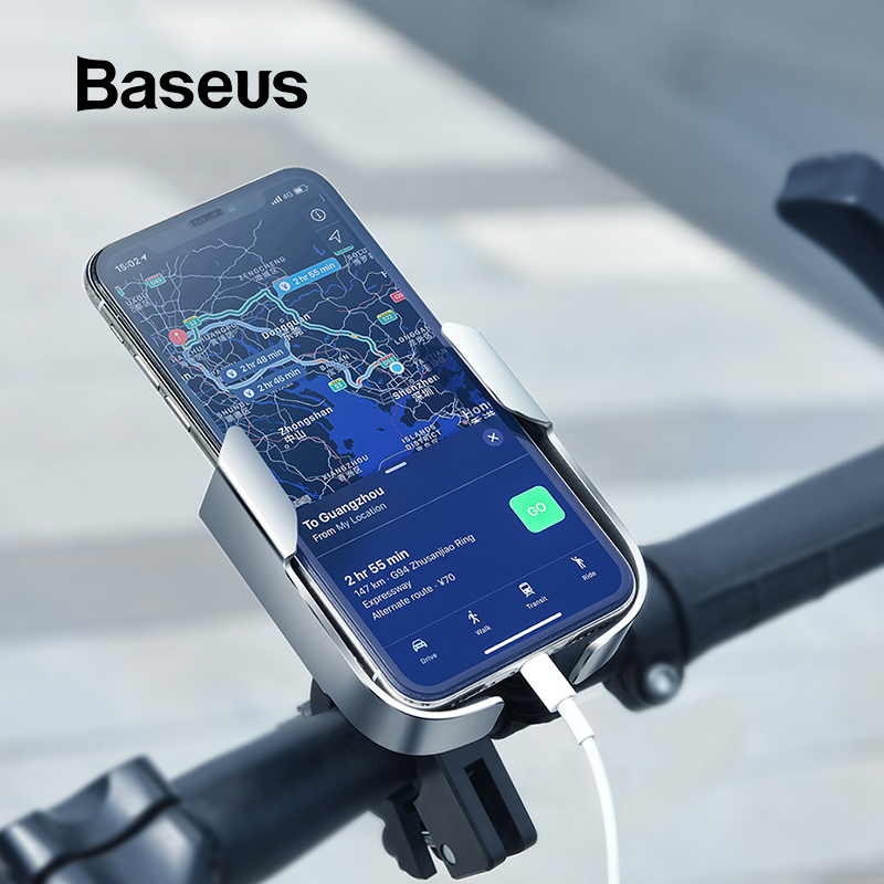 Baseus Motorfiets Houder 360 Graden Universele Bike Motorcycle Motorbike Stuur Telefoon Houder Beugel Voor Iphone 11 Xs Xr