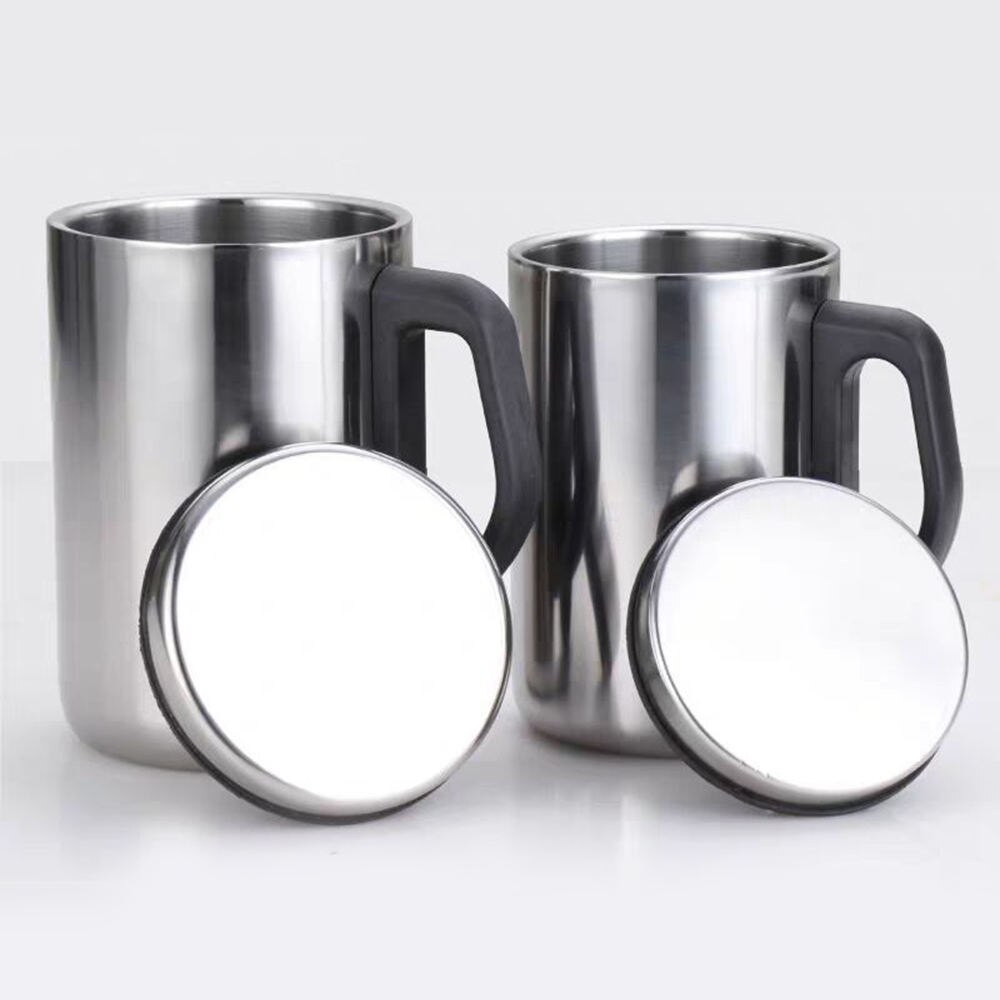 Stainless Steel Insulated Cup Double Wall Thermal Water Bottle Insulated Travel Mug Kitchen Dining Water Cup