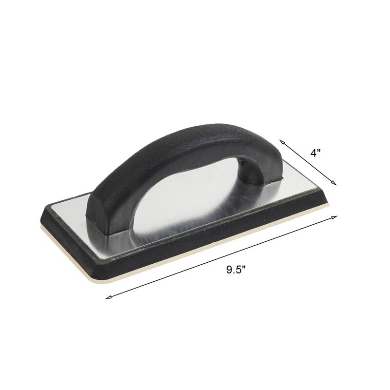 Retail 1 Tile Grouting Glue Molded Sponge Float For Masonry Concrete Dry Wall Plaster (9.5 X 4Inch Rubber Grouting Float)
