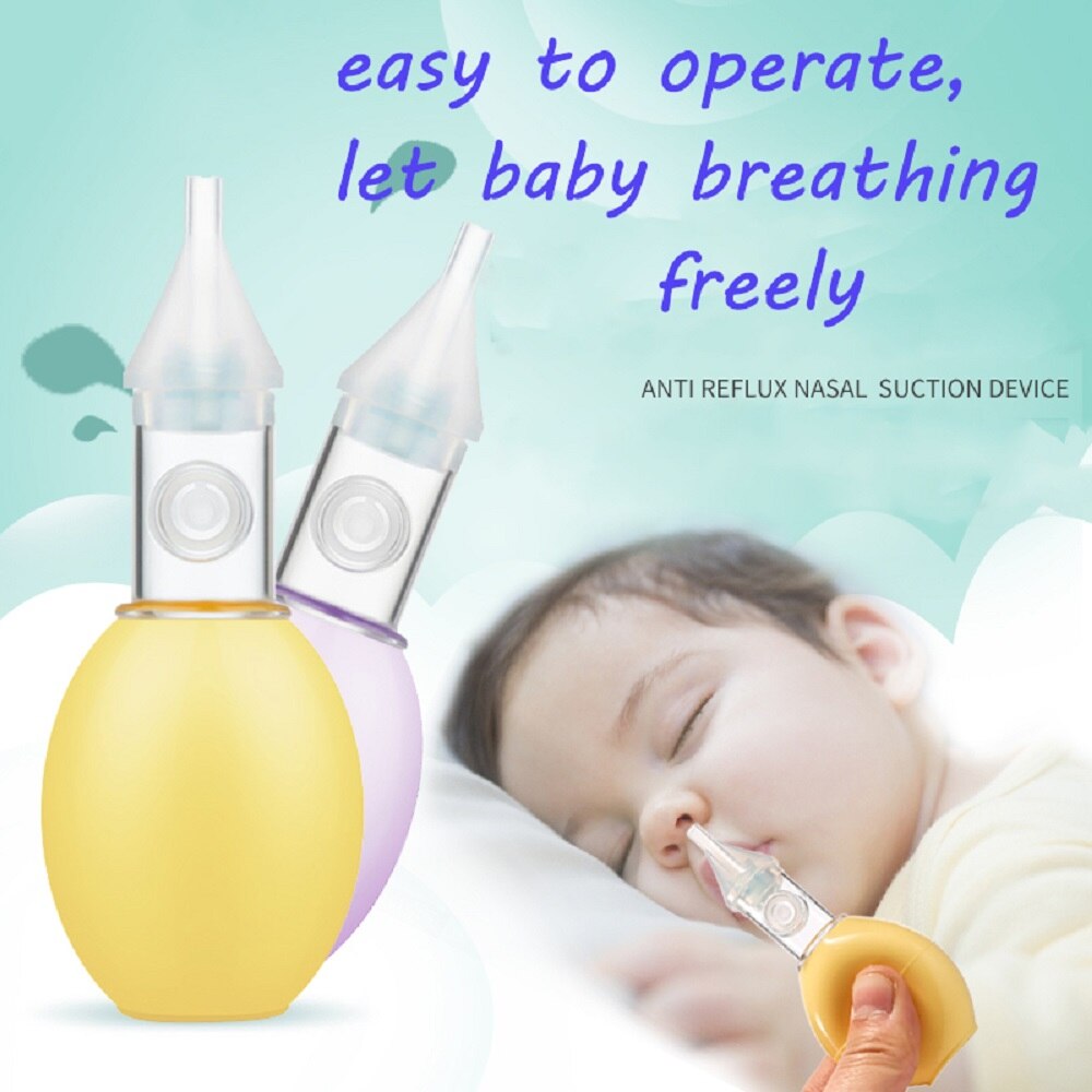 Baby Neusreiniger Babysnuiter Pasgeboren Snot Absorberen Huishoudelijke Nasale Zuig Babyverzorging Duurzaam Veiligheid Siliconen Neus Aanzuiger