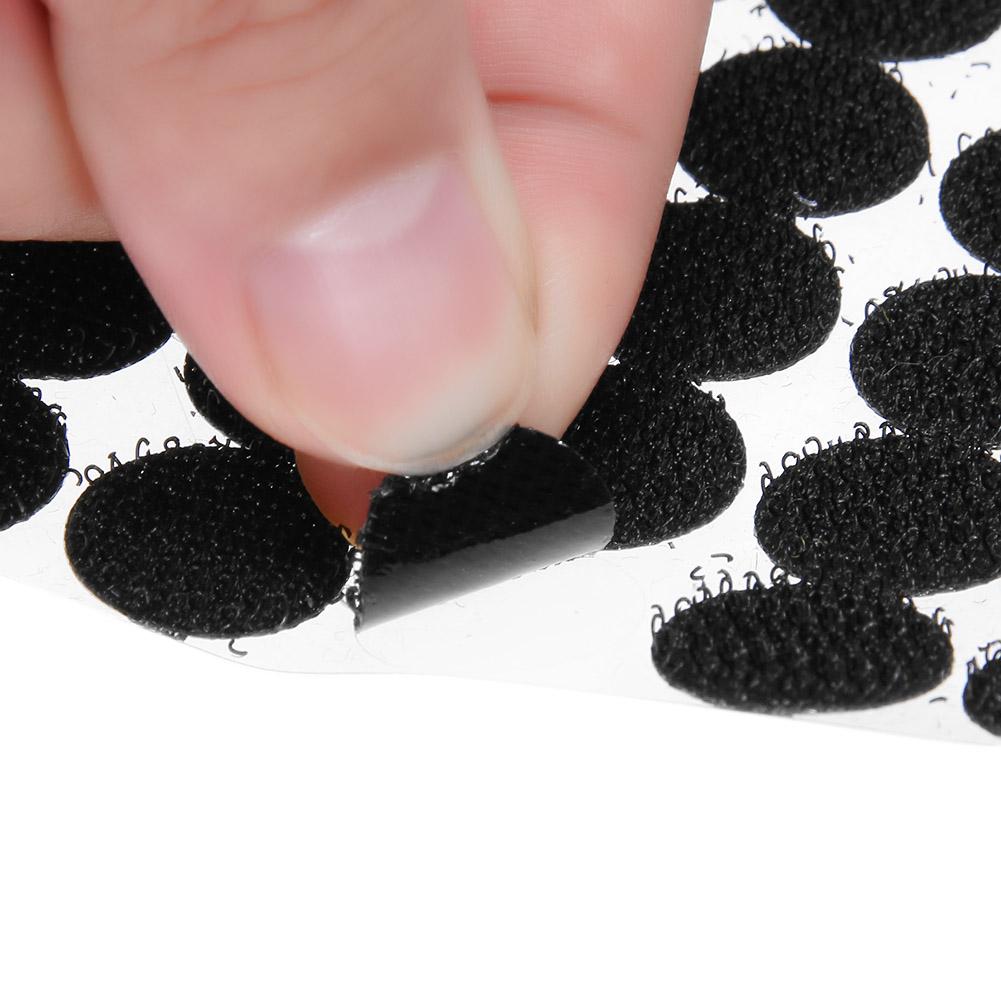 500 par selvklæbende fastgørelsestape krogløkkediske magiske runde fastgørelsestape dobbeltsidet dot nylon klistermærke